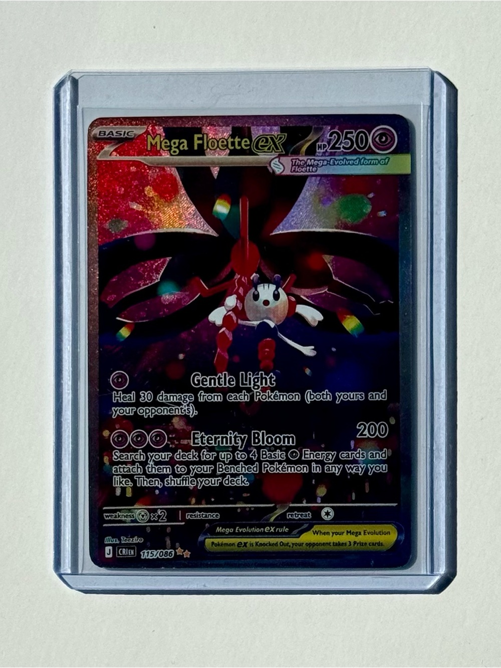 Pokémon Mega Floette EX SIR 117/086 Eng Fan Art DIY Custom Card